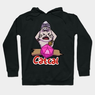 Barbarian Cat Critical D20 Hoodie